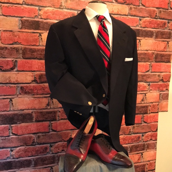 Botany 500 Portly Blue Blazer - Picture 9 of 17